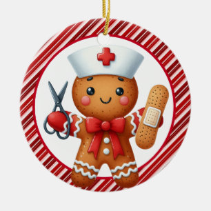 Ornement de Noël infirmière personnalisé