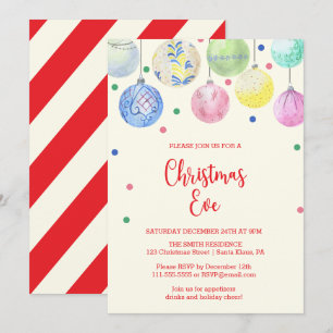 Ornement de Noël Invitation