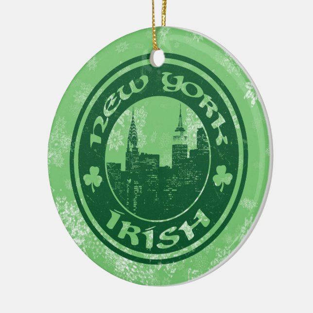 Ornement de Noël irlandais de New York (Gauche)