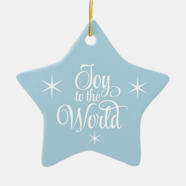 Ornement de Noël Joie au Monde (Devant)