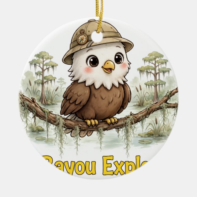Ornement de Noël Lil' Bayou Explorers Eagle (Devant)
