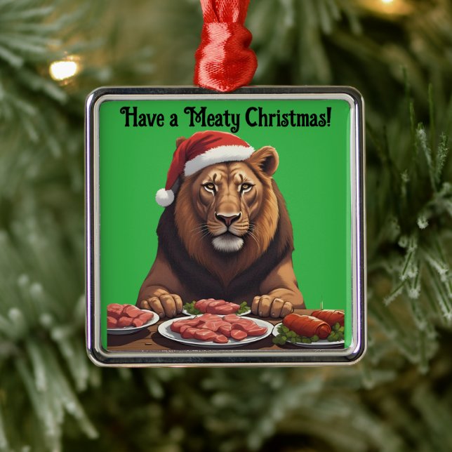 ornement de Noël lion carnivore (Arbre)