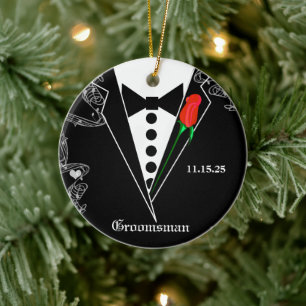 Ornement de Noël Mariage du Groomsman