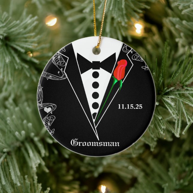 Ornement de Noël Mariage du Groomsman (Arbre)