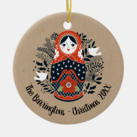 Ornement de Noël Matryoshka