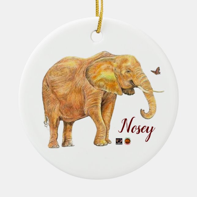 Ornement de Noël, Nosey, un côté (Devant)