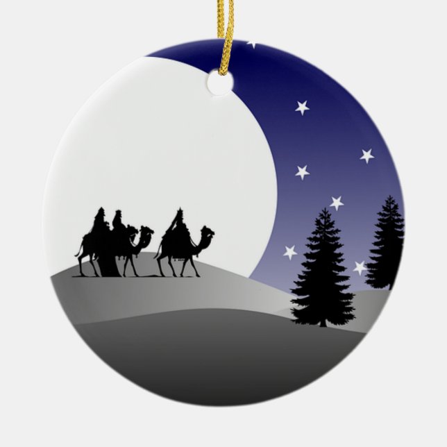 Ornement de Noël - Nous sommes les trois rois (Devant)