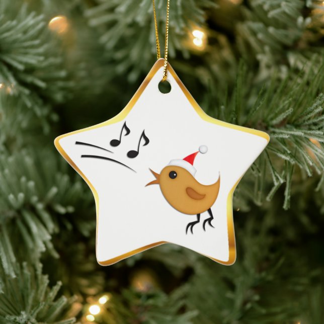 Ornement de Noël Oiseau étoile Arbre (Arbre)