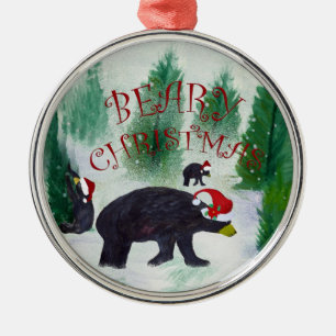 ornement de Noël ours noir