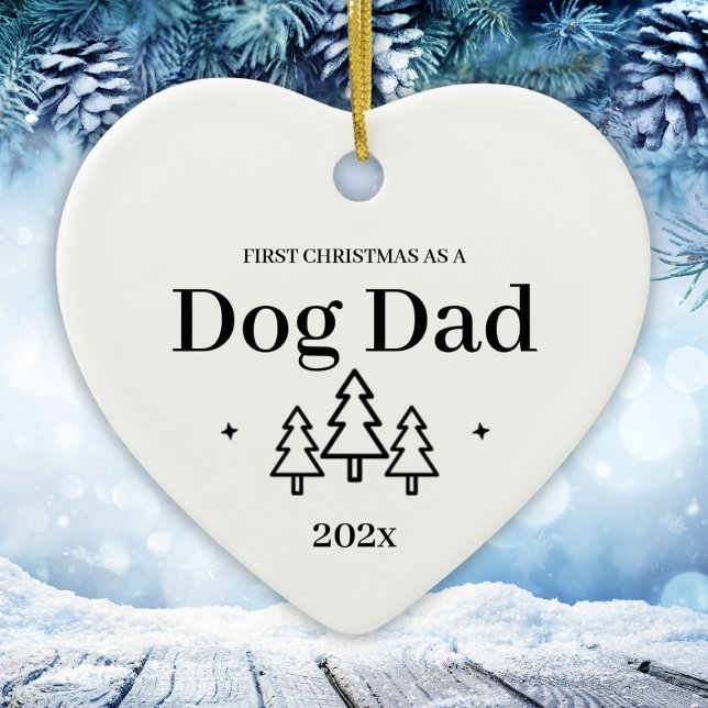 Ornement de Noël Papa Chien 2026 (Dog Dad First Christmas Ornament
)
