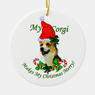 Ornement de Noël Pembroke Welsh Corgi