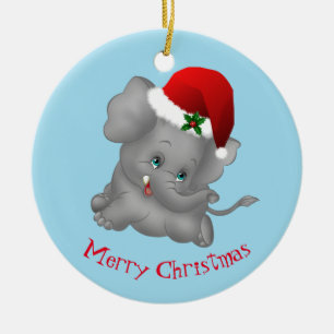 Ornement de Noël - Père Noël Elephant