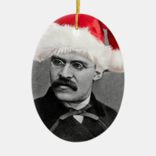 ornement de Noël père Noël Nietzsche