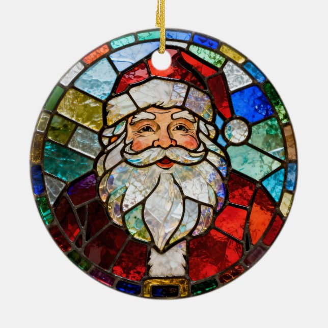 Ornement de Noël Père Noël vintage (Dos)