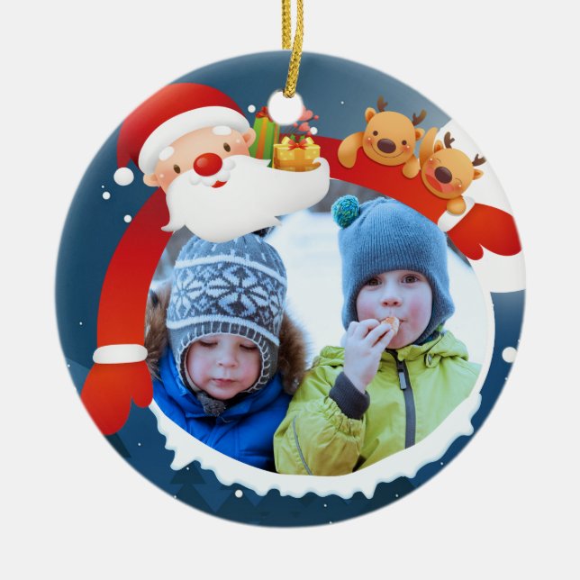 Ornement de Noël personnalisé, (Devant)