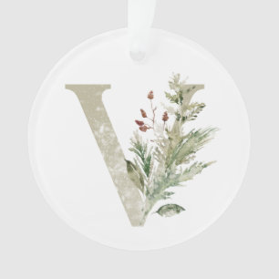 Ornement de Noël personnalisé avec vos initiales