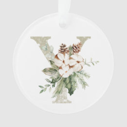 Ornement de Noël personnalisé avec vos initiales