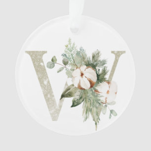Ornement de Noël personnalisé avec vos initiales