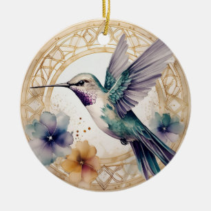 Ornement de Noël personnalisé colibri