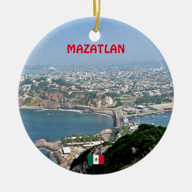 Ornement de Noël personnalisé Mazatlan (Devant)