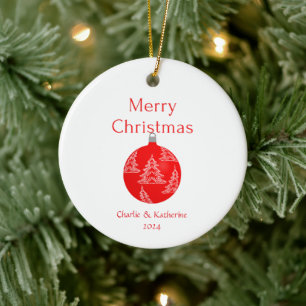Ornement de Noël personnalisé Noël
