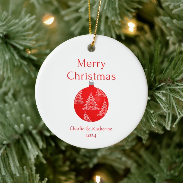 Ornement de Noël personnalisé Noël (Arbre)