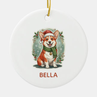 Ornement de Noël personnalisé pour Corgi