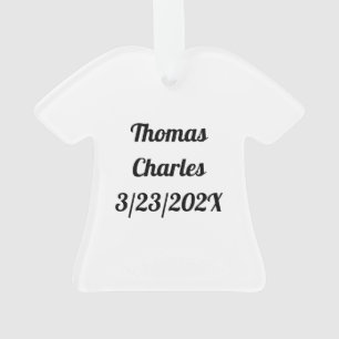 Ornement de Noël personnalisé pour enfant et bébé
