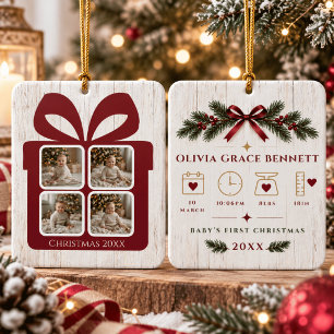 Ornement de Noël personnalisé pour le premier Noël
