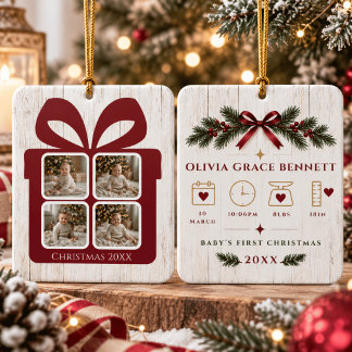 Ornement de Noël personnalisé pour le premier Noël