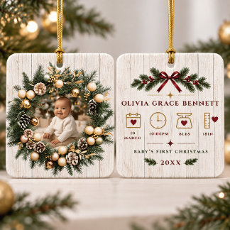 Ornement de Noël personnalisé pour le premier Noël