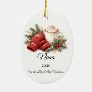 Ornement de Noël personnalisé pour Nana