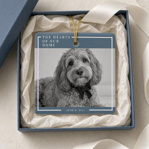 Ornement de Noël photo de chien Coeurs de Notre Ma