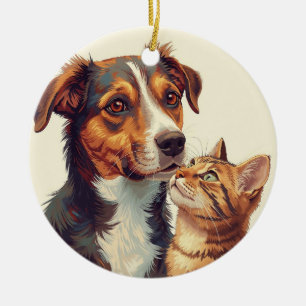 Ornement de Noël pour Amoureux des Animaux Chien