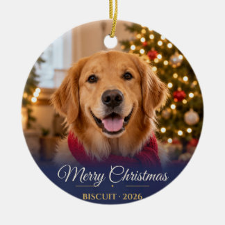 Ornement de Noël pour animal de compagnie avec pho