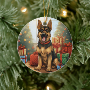 Ornement de Noël pour animal de compagnie Berger A