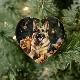 Ornement de Noël pour animal de compagnie Berger A