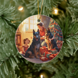 Ornement de Noël pour animal de compagnie Berger A