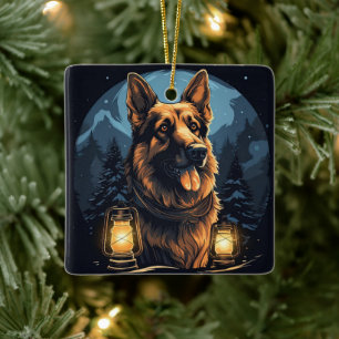 Ornement de Noël pour animal de compagnie Berger A