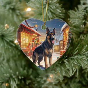 Ornement de Noël pour animal de compagnie Berger A