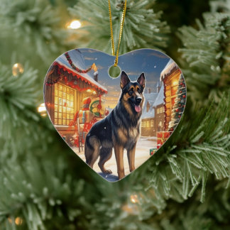Ornement de Noël pour animal de compagnie Berger A
