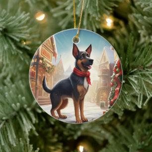 Ornement de Noël pour animal de compagnie Berger A