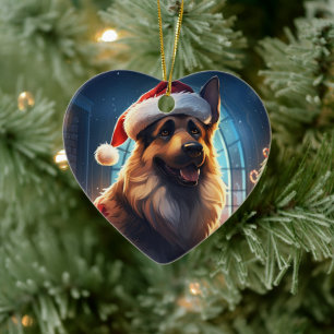 Ornement de Noël pour animal de compagnie Berger A