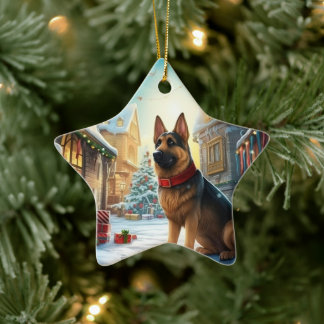 Ornement de Noël pour animal de compagnie Berger A