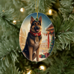 Ornement de Noël pour animal de compagnie Berger A