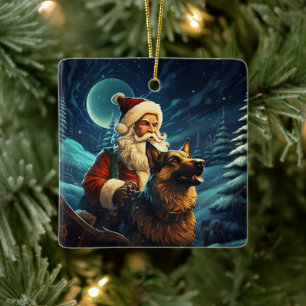 Ornement de Noël pour animal de compagnie Berger A