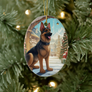 Ornement de Noël pour animal de compagnie Berger A