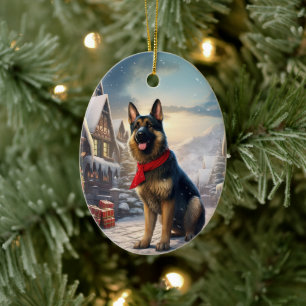 Ornement de Noël pour animal de compagnie Berger A