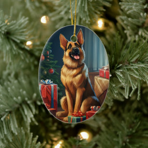 Ornement de Noël pour animal de compagnie Berger A