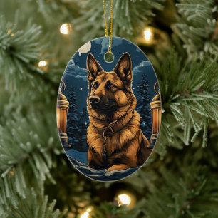 Ornement de Noël pour animal de compagnie Berger A